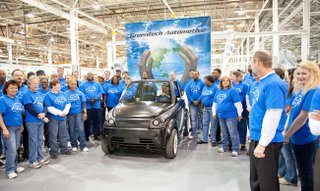 GreenTech Automotive's energy-efficient MyCar.