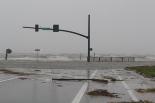 Hurricane Isaac hits Gulfport, MS. August 28, 2012.