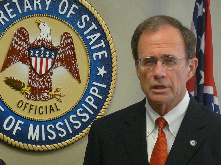 Mississippi Secretary of State Delbert Hosemann's office has finally placed alerts on the department's official website telling voters that photo ID isn't required for the Nov. 6 election.