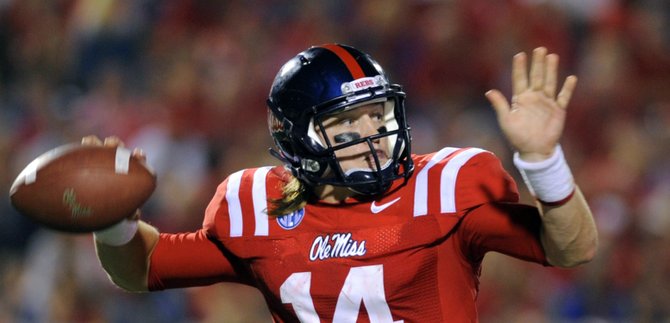 Quarterback Bo Wallace led Ole Miss to one of only a handful of wins for Mississippi teams this week.