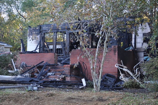 The Piper PA-32 struck this house at 220 Marcus L. Butler Dr. in Jackson, Miss. 