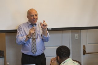 Steve Jarding told students and community leaders that leadership means leaving more behind in this world than you take out of it.