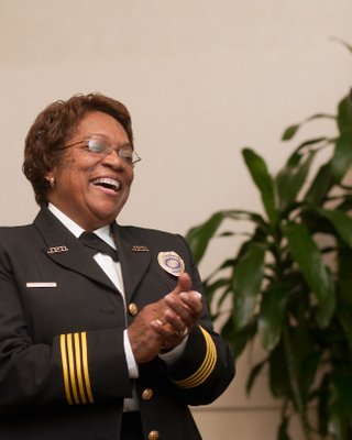 Chief Rebecca Coleman, left, said Jackson Police are still operating the DART program, contrary to former JPD officer and mayoral candidate William Bright's claims.
