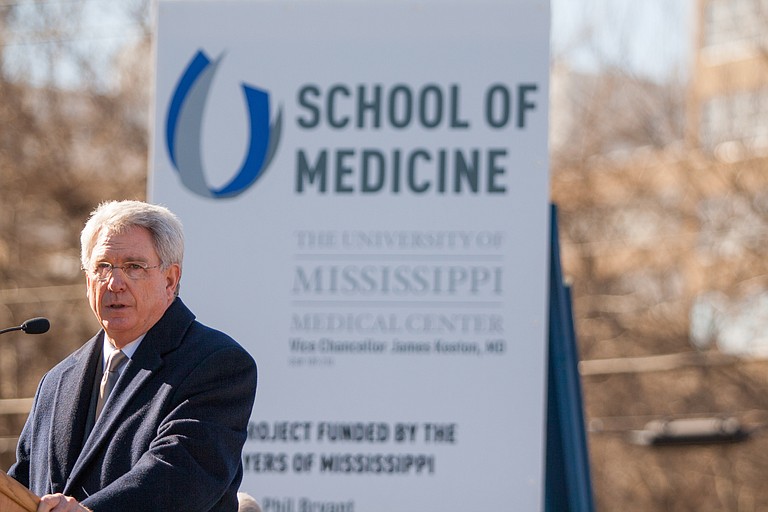 Chancellor Dan Jones helped break ground on a new $63-million School of Medicine at the University of Mississippi Medical Center.