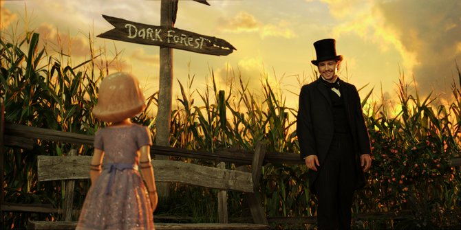James Franco is on his way to the magical kingdom in “Oz the Great and Powerful.”