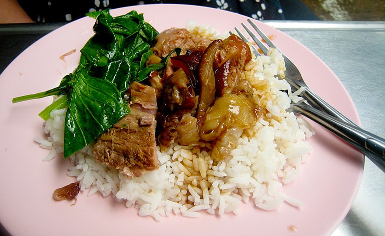Braised pork cooks long and slow, so it’s a great dish to make during a party.