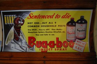 A widely used insecticide, DDT was banned in the United States in 1972 because it was building up in the environment. It is still used in Africa to combat malaria-infected mosquitoes.