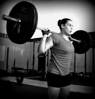 CrossFit follows nine fundamental movements, including squat, front squat, overhead squat, standard shoulder press, push press, jerk, dead lift, sumo dead lift and clean.