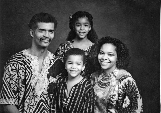Pictured here with his children, Rukia (center, top) and Chokwe (center, bottom) and wife, Nubia (right), who died in 2003, Lumumba is intensely involved with the Malcolm X Grassroots Movement (MXGM), which promotes universal human rights.  A part of the MXGM called the Jackson Plan seeks to develop young Jacksonians into leaders.
