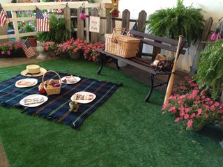 Spring is the perfect time to enjoy a picnic on a grassy spot.