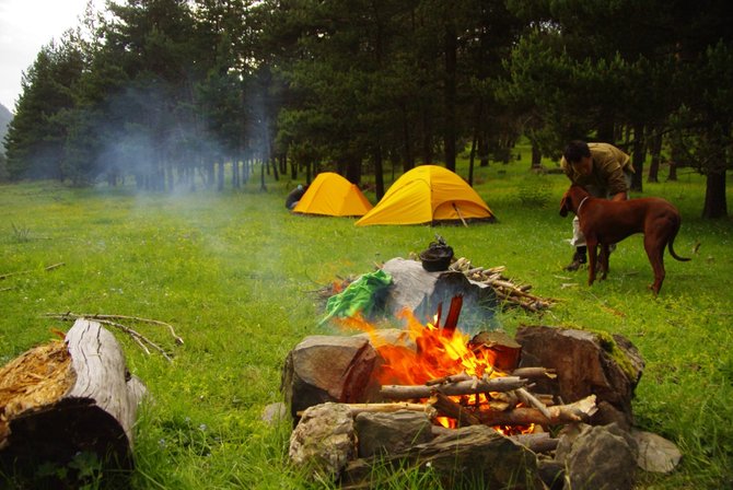 Camping with other adults is a great way to have inexpensive grownup time away from the stresses of the city.