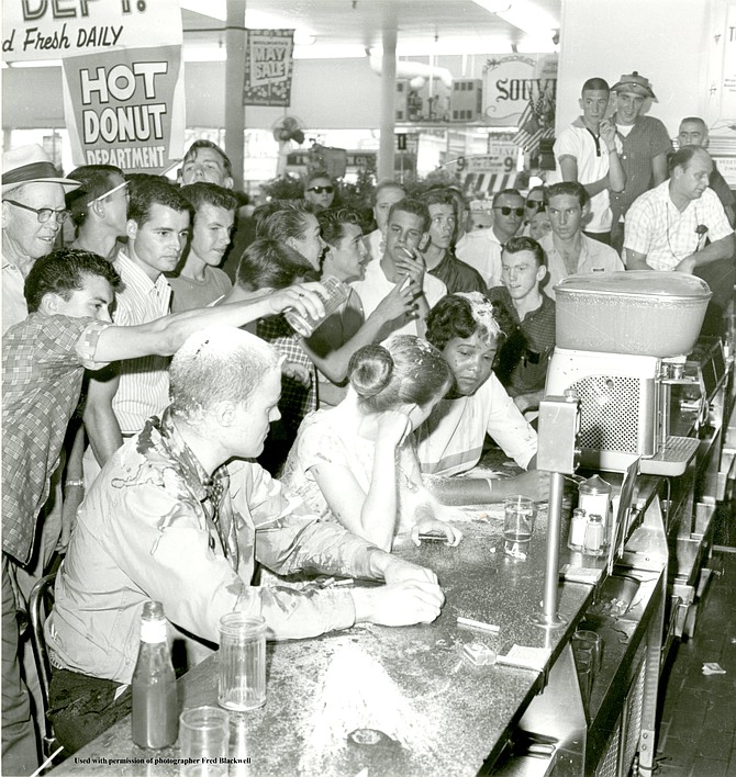 The counter at Woolworth's on May 28, 1963.