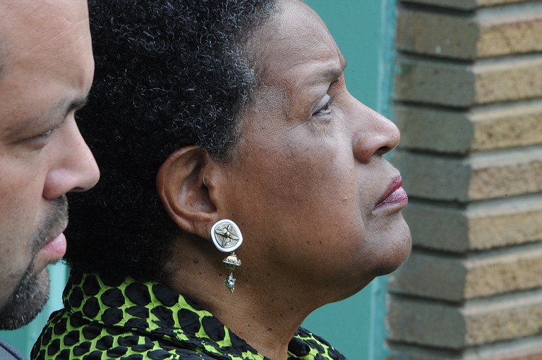 Benjamin Jealous (left), the current NAACP national president, and Myrlie Evers-Williams (right) visited Jackson recently to mark the 50th anniversary of the assassination of Evers-Williams’ husband, Medgar.