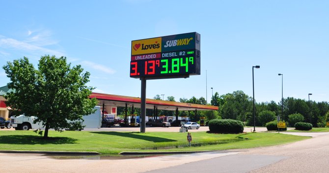 Petroleum speculators attribute Mississippi's below-average gas prices, like the ones found at Love's Truck Stop on Hwy. 80 in Pearl, to stabile production from refineries.