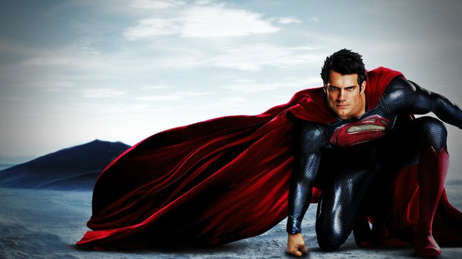 The handsome Henry Cavill fits the Superman suit perfectly in “Man of Steel.”