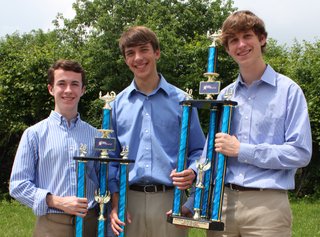 Pictured from left to right are Avery Jordan, David Nowicki, and Mark Sandefur.