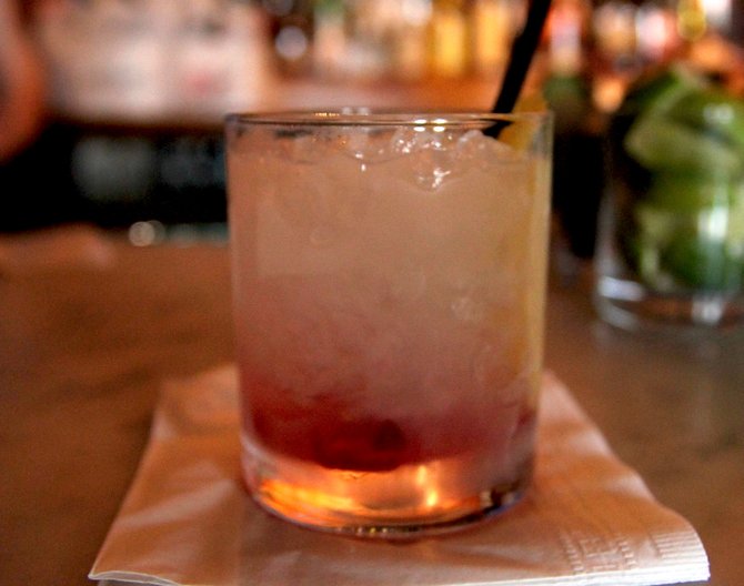 The Pink Phosphorescent is one popular drink on the “prescription cocktails” menu.