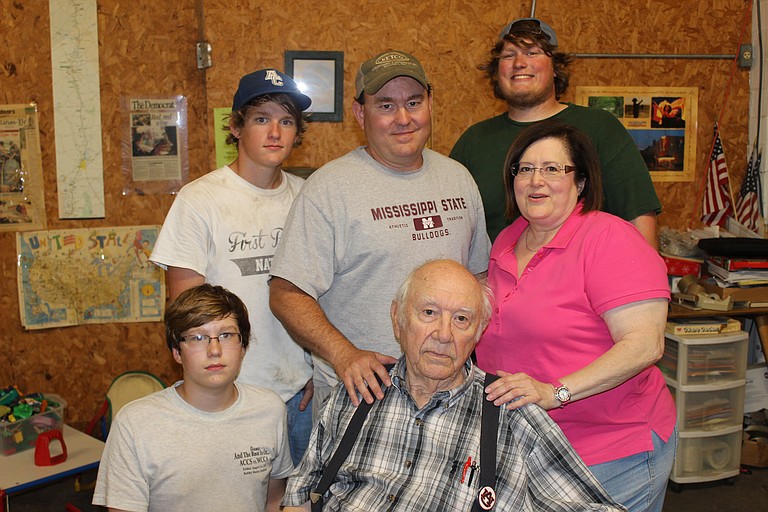 The Galbreath family (clockwise from top left: Dylan, Scott Galbreath III, Scott Galbreath IV, Diane, winery founder Scott O. Galbreath Jr. and Lane) still own and operate the Old South Winery today.