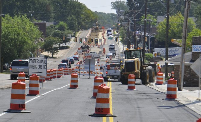 Construction on Fortification Street continues, despite the Jackson City Council’s denial of a change order for an additional $151,000 to clear a 42-inch drainage line.