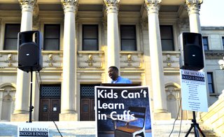Derrick Johnson, president of the Mississippi State Conference NAACP, at Jackson's Day of Dignity.