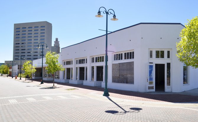 The structures along Farish Street, like this building across the street from Frank Jones Corner at the corner of Griffith and Farish Streets, appear to be ready for businesses to move in, but still have structural problems on the interior.