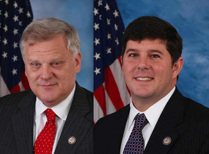 Reps. Alan Nunnelee (left) and Steven Palazzo (right) voted against House Bill 2775, which was the bi-partisan compromise in the Senate to reopen the government and raise the debt ceiling in order that the bills owed--from budgets already passed and funds already appropriated by this same House--might be paid.