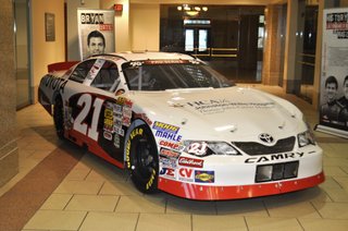 Mackena Bell's NASCAR Pro Series No. 21 car rolled into Jackson Thursday morning as part of the 2013 Fueling Your Dreams Tour.