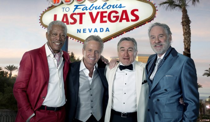 Industry giants Morgan Freeman, Michael Douglas, Robert DeNiro and Kevin Kline unite in “Last Vegas.”