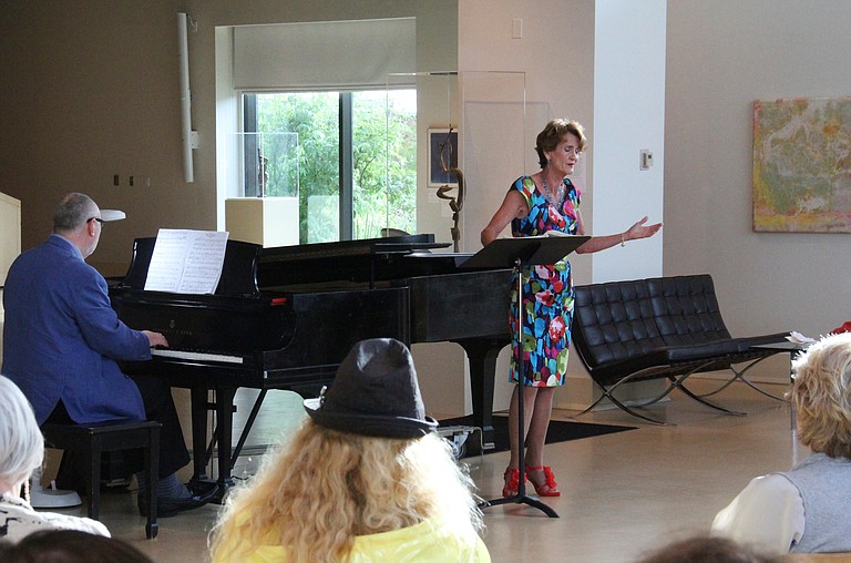 Sybil Child and Vernon Rains perform jazz music at Mississippi Museum of Art’s Music in the City Jan. 7, 2014.