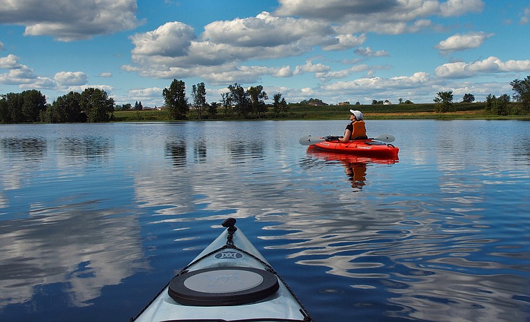 Leave your electronics on dry land and spend the day kayaking.