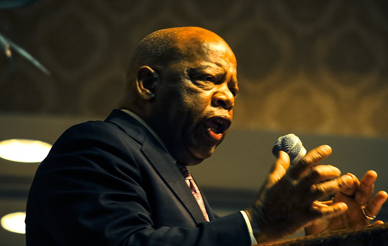 Rep. John Lewis, D-Ga., a leader in the civil rights movement, is one of the lawmakers who introduced a bipartisan bill to restore parts of the Voting Rights Act.