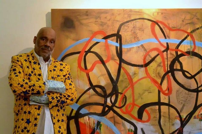 Neo-African abstract expressionist painter Danny Simmons will visit Jackson State University in February.