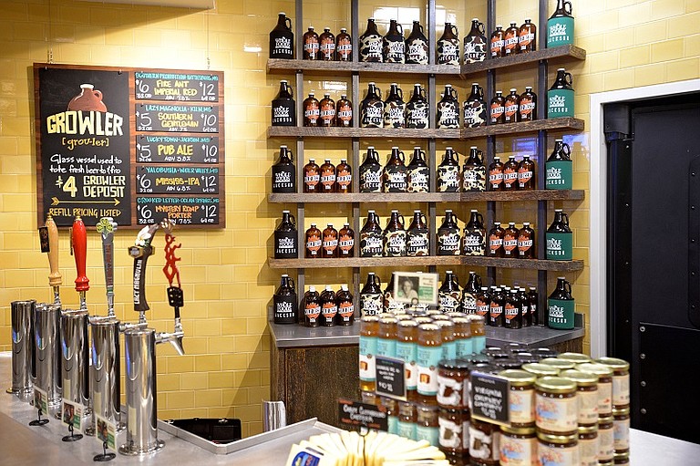 The Whole Foods growler station consists of five taps, all of which contain local Mississippi craft beers that will rotate roughly every few weeks, and possibly weekly as sales pick-up.