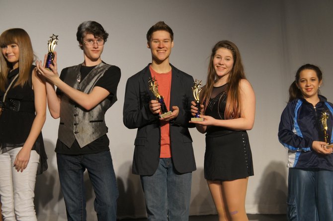 The winners of last year’s showcase were Heather Van Horn, Cade Mitchell, Dalton Mitchell, Chesney Mitchell, Kadie Lee (seen left to right).