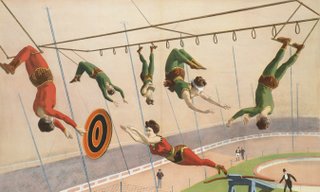 The act is part of the "Legends" show, during which performers hang "like a human chandelier" using their hair. Eight of the injured were members of the same circus troupe, and are from the United States, Brazil, Bulgaria and Ukraine, according to the circus's website.