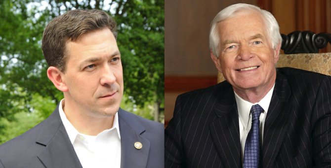 Chris McDaniel (left) and Thad Cochran (right)