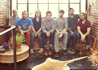 The members of  The Revivalists (from left: Andrew Campanelli, Rob Ingraham, George Gekas, David Shaw, Ed Williams, Zach Feinberg and Michael Girardot) fuse several genres to create their soulful and danceable rock music.