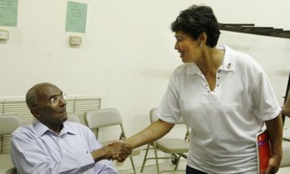 Magnolia Mayor Melvin Harris (left) and Mercedes Ricks