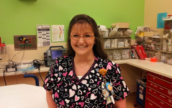 Peggy “Denise” Adams, an emergency-room nurse at Blair E. Batson Hospital for Children, received University of Mississippi Medical Center’s 2014 Nursing Excellence Award in May.
