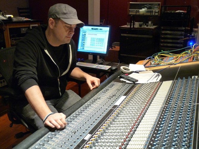 The recording studio can be a place of creativity and frustration for musician such as Jason Turner.