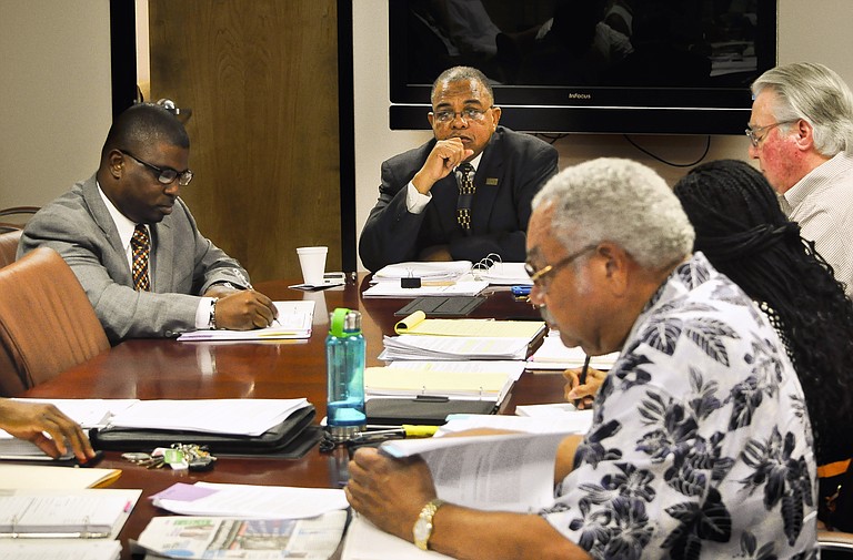 The Jackson Redevelopment Authority has started addressing accounting problems uncovered in an audit. From left: Willie Mott, Ronnie Crudup, Matt Thomas, Jennifer Johnson and Beau Whittington.