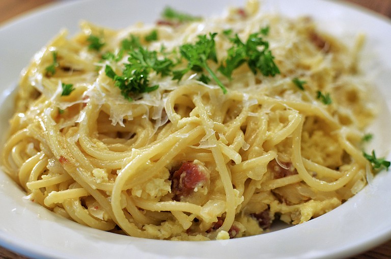 Carbonara, not to be confused with the Carbonari, the 19th-century Italian secret society, is derived from the word carbonaro, which means “charcoal burner.”