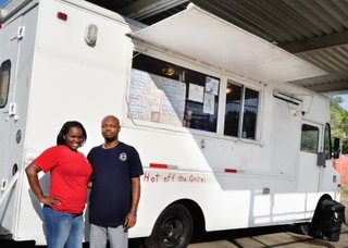 Deandrea Moore and her husband, Omario, opened a food truck as a way to spend more time with their children. Currently, they serve breakfast at 4106 Medgar Evers Blvd. weekdays.