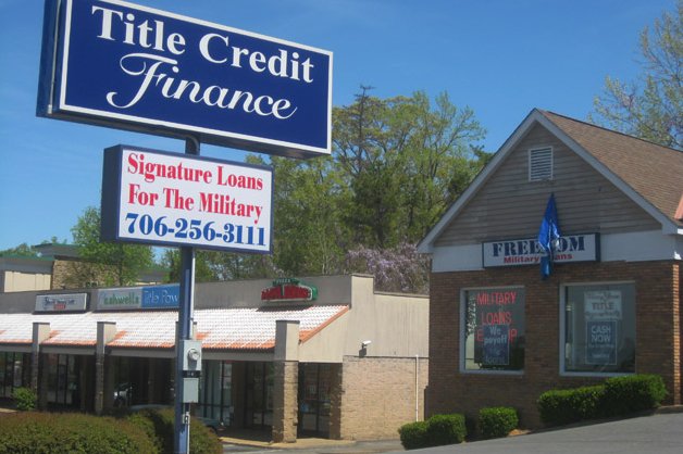 Title Credit Finance, which offers installment loans, is one of the businesses that would be impacted under new military lending rules the Defense Department is proposing.