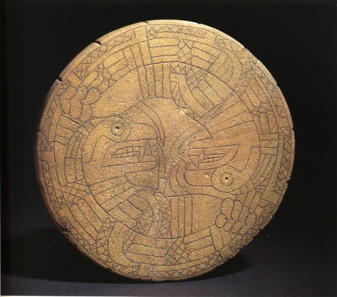 This disk, made of brown sandstone and found in Issaquena County, proves that Native Americans were not the primitive people many think they were.