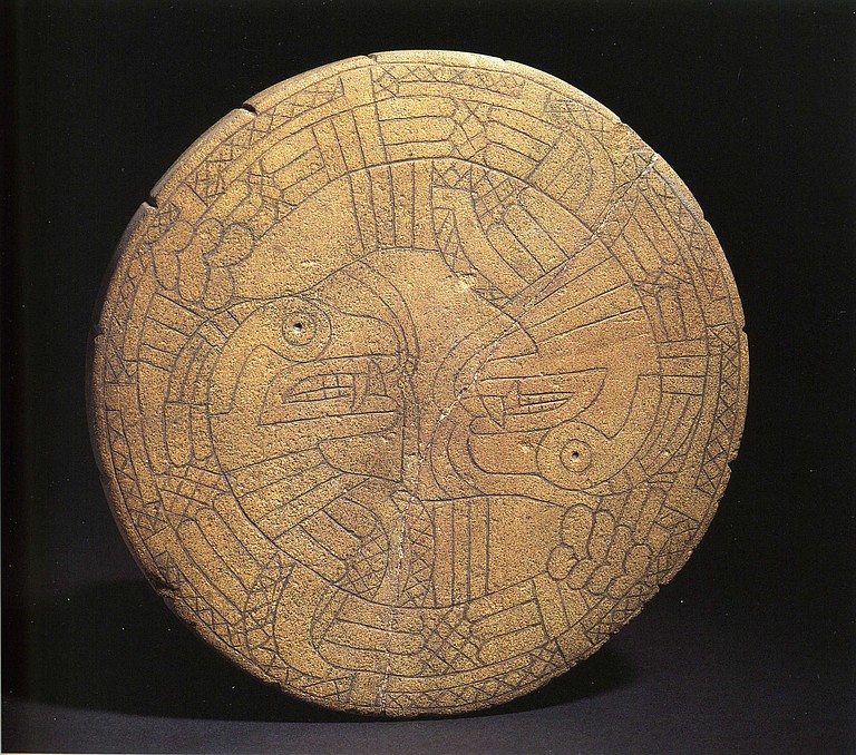 This disk, made of brown sandstone and found in Issaquena County, proves that Native Americans were not the primitive people many think they were.