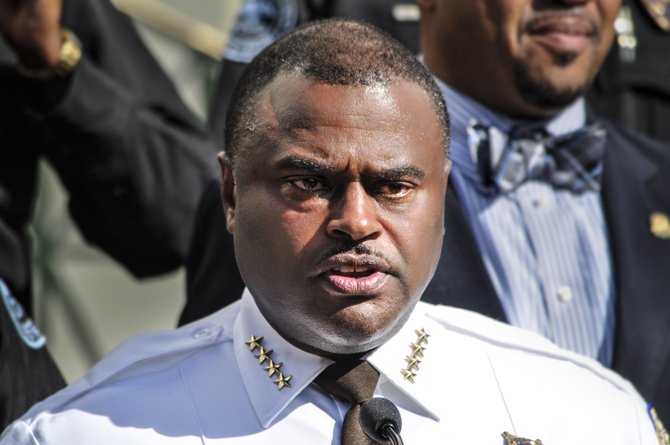 Robert Shuler Smith, the Hinds County district attorney, empanelled the grand jury that delivered a damning report of Sheriff Tyrone Lewis's (pictured) supervision of the Raymond Detention Center.