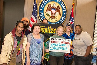 (Left to right) Kassa Whitley, Jamarcus Manning, David Lions, Janet, Susan Watkins, Kelly Jacobs and Shannon Smothers-Wansley