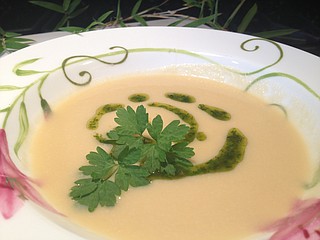 With the weather getting colder, are you ready for soups such as this cauliflower one? Photo courtesy Patty Limatola-Tanenbaum