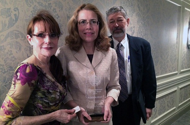 (Left to right) Dr. Phyllis Hollenbeck, Dr. Katherine Mitchell and Dr. Charles Sherwood Photo courtesy Emily Copp/Federal News Radio